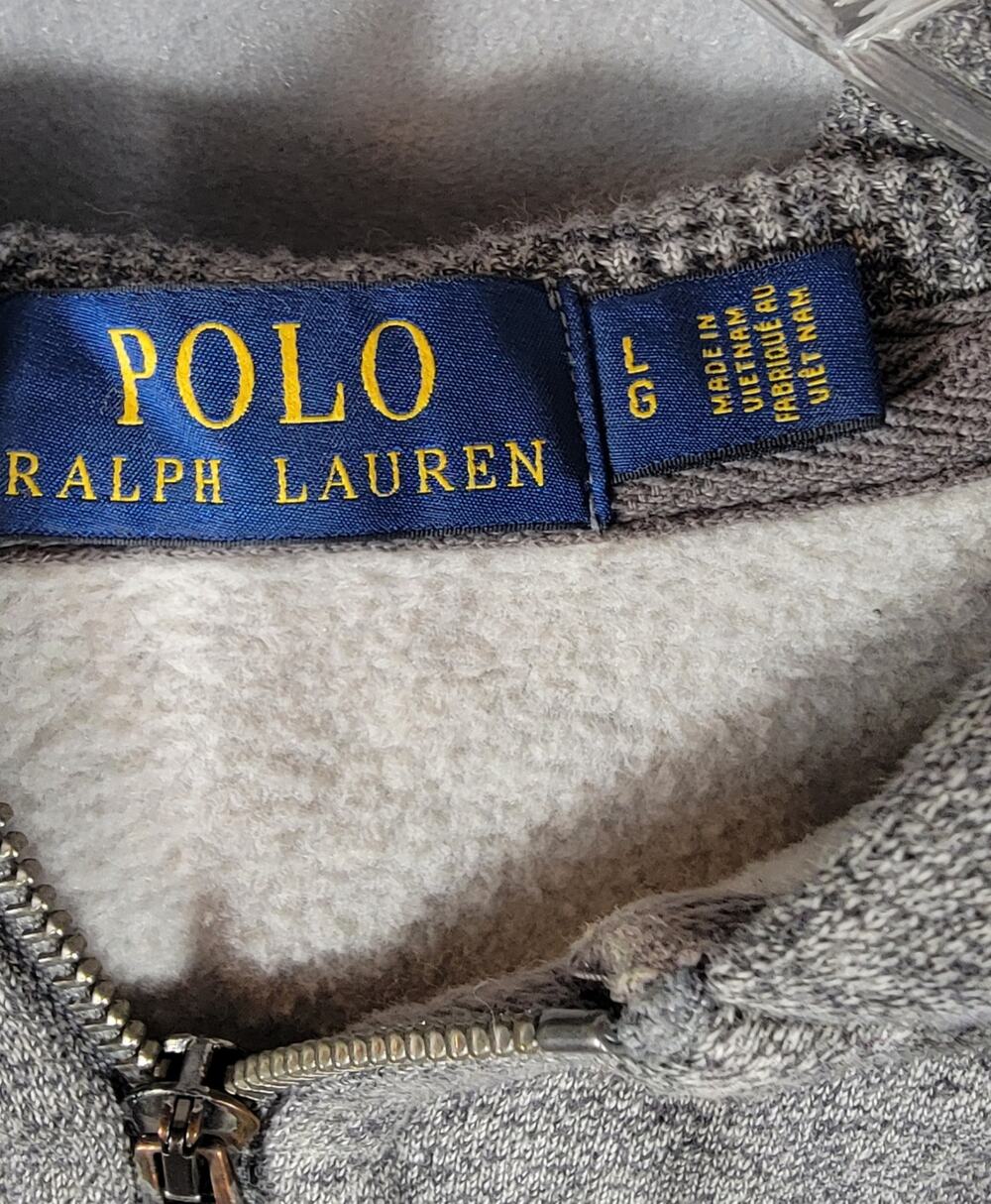 Polo Ralph Lauren Mens RL Fleece Full Zip Hooded Sweatshirt Large Heather Grey